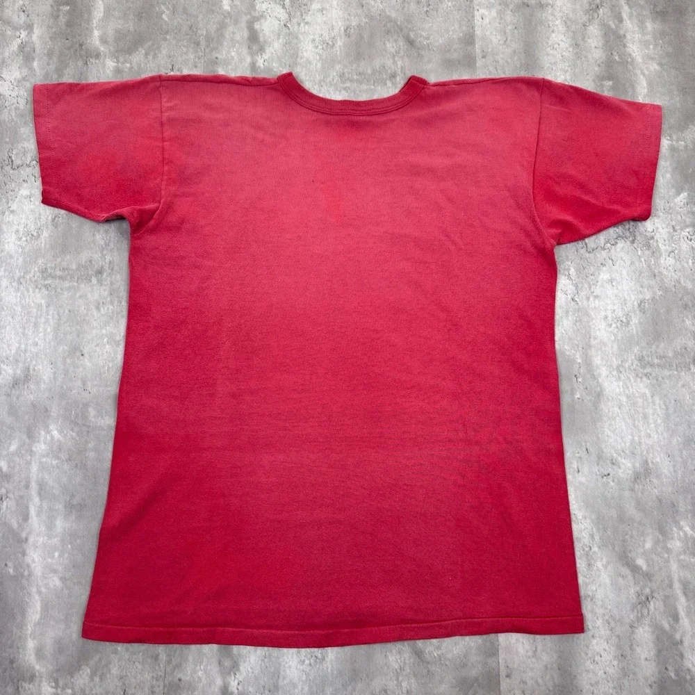 Vintage Champion USA Army Fitness T-Shirt Mens XL Red Military Gym 70s 80s - Picture 3 of 6